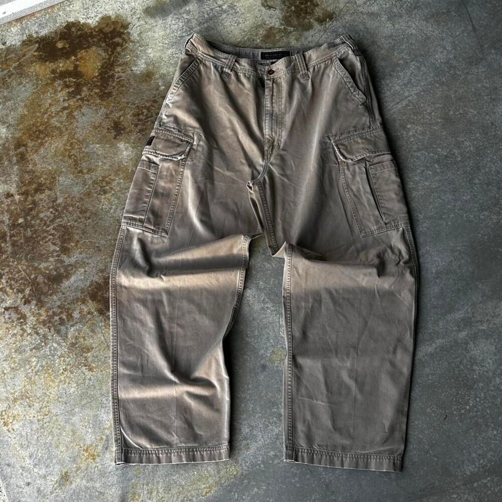 Abercrombie-fitch Men's Brown and Khaki Trousers